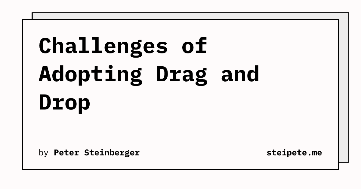 拖放功能实施中的挑战